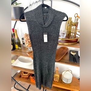 NWT Cowl neck BCBG dress with slit detail. Perfect for Fall.